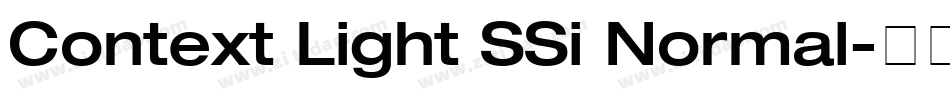 Context Light SSi Normal字体转换